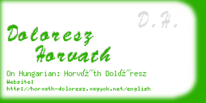 doloresz horvath business card